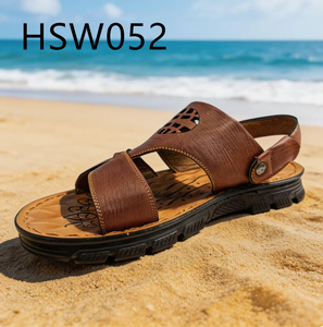 รองเท้าแตะนวดแบบเปิดนิ้วเท้า LXG, รองเท้าชายหาดกันเหงื่อขนาดใหญ่พิเศษ สไตล์ Brown <span class=keywords><strong>Walk</strong></span> สำหรับตลาดอียิปต์ รุ่น HSW053 - Product Image 2
