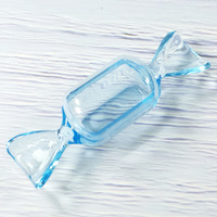 Petite boîte de rangement en plastique en forme de bonbon pour dragées, bagues, boucles d'oreilles, cadeaux de fête prénatale, boîte en forme de bonbon
