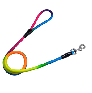 Laisse de chien en corde ronde durable en nylon rayé classique et écologique-Laisse de marche extérieure en gros pour chiens - Product Image 1