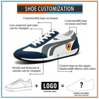Vente en gros d'usine, baskets pour hommes en cuir PU, chaussures décontractées rétro, logo personnalisé, chaussures de sport pour hommes, chaussures de marche