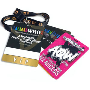 Pases VIP Personalizados con NFC RFID 13.56MHz, Resistentes al Agua, Impresión a Todo Color en Poliéster, Cordón Sublimado con Logotipo, Acceso a Conciertos - Product Image 1