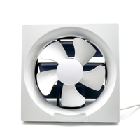 Ventilateurs muraux 40W Pièces de rechange gratuites Plastique 5 pales rotatives Électrique Fonctionnant sur courant alternatif Ventilateur d'évacuation à vent fort