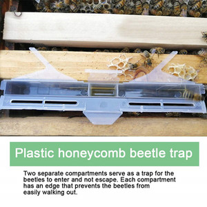 Piège à <span class=keywords><strong>scarabée</strong></span> en plastique pour <span class=keywords><strong>ruche</strong></span> d'abeille piège à <span class=keywords><strong>scarabée</strong></span> en nid d'abeille noir - Product Image 6