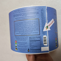 Etiqueta Adhesiva Personalizada para Envases de Bebidas, Etiquetas para Botellas de Jugo de 12 oz, Botella de Jugo de Plástico con Etiqueta Transparente de 32 oz