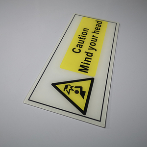 Personalizado bajo <span class=keywords><strong>de</strong></span> ver tu cabeza autoadhesivo acrílico aviso precaución <span class=keywords><strong>de</strong></span> señal <span class=keywords><strong>de</strong></span> advertencia - Product Image 6