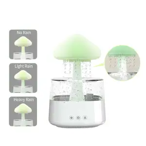 Rain Cloud Night Light Warm White Lights Fountain Light For Home Bedroom  Portable Mushroom Lamp - AliExpress