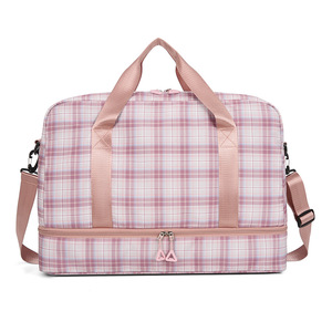 Nouveau Sac de Voyage Portable Unisexe Léger et Imperméable, Grande Capacité, Extensible, avec Compartiment Séparé pour Chaussures et Vêtements Secs/Humides - Product Image 1