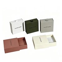 Boîtes cadeaux de luxe avec logo personnalisé pour bijoux Emballage pour colliers et bagues Tiroir exclusif au design pour une présentation haut de gamme