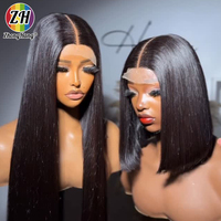 Perruque en cheveux humains sans colle, prête à porter, perruque à closure 5x5 sans colle, 100% cheveux humains, densité 250, perruques en cheveux humains sans colle pour femmes noires