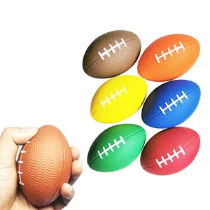 BSBH Custom PU Foam Anti Stress Ball Squeeze Rugby Ball For Gifts Toys