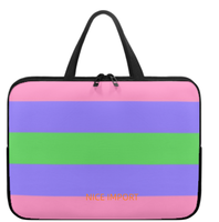 Sac pour ordinateur portable Transgender (Captain John Design) Rainbow, étui fin pour ordinateur portable avec fermeture éclair, sac pour ordinateur portable pour tablettes, grande capacité