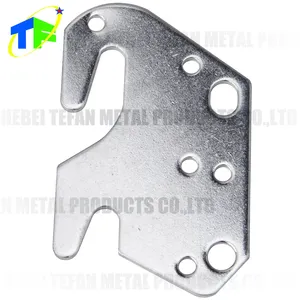 Custom OEM Heavy Duty Zinc Steel Bed Rail Frame Slot Metal Claw Hook Plate