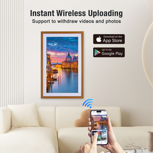 21.5 inch Wifi thông minh khung ảnh kỹ thuật số hình ảnh điện tử khung chức năng thông minh quảng cáo Máy nghe nhạc <span class=keywords><strong>slideshow</strong></span> gửi hình ảnh - Product Image 4