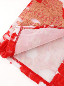 सेक्सी बड़े आकार मिनी नवीनतम मुद्रित लालटेन आस्तीन लड़की प्रोम कपड़े - Product Image 6