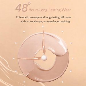 Cosmetics Face Natural Matte Full Coverage Vegan <b>Waterproof</b> Concealer Cream - Product Image 3