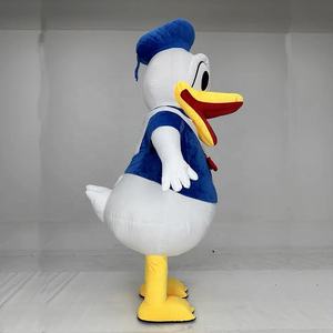 Costume de mascotte gonflable de canard rose et bleu <span class=keywords><strong>Donald</strong></span> adulte vacances professionnelles anniversaire Noël - Product Image 2