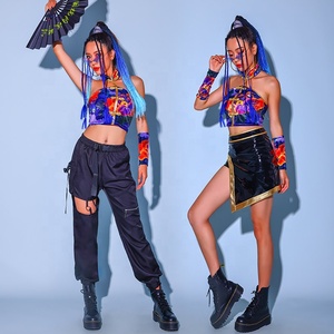 Vestido de poliéster sexy estampado para mujer, ideal para baile de jazz, actuaciones en discotecas y espectáculos empresariales. - Product Image 1