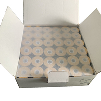 Ücretsiz Numune 70D 75D Nakış İpliği Kağıt Kenarlı Bobin, 60wt L Tipi Beyaz ve Siyah Polyester Filament Önceden Sarılmış Bobinler