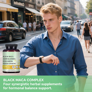 Cápsulas Herbais Masculinas VitaHall, Vendas Quentes, BLACK MACA+ASHWAGANDHA+FENUGREEK+PANAX GINSENG, Cápsula 4 em 1 para Potência Masculina - Product Image 5