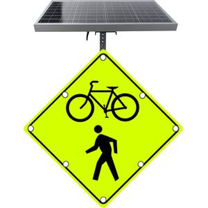 ไฟส่องทางม้าลายพลังงานแสงอาทิตย์30นิ้ว12V 30W กระพริบสัญญาณจราจรอลูมิเนียมทางเท้าสัญญาณความปลอดภัยทางถนน - Product Image 1