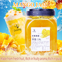 Doking Brand Mango Jam with Real Fruit Pulp Mango Fruit Puree for Bubble Tea Smoothie and Dessert Toppings Milk Tea Ingredients