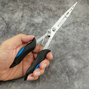 Prácticas Alicates de Pesca Multifunción de 18 cm, Tijeras de Acero Inoxidable con Cortador de Línea y Señuelo para Pesca - Product Image 4