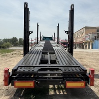 Semi-remorque porte-voitures HuaYunTong à 2 ou 3 essieux, transport de 6 à 12 véhicules, remorque à double étage