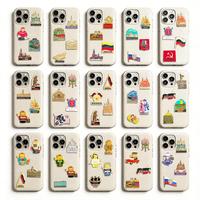 Broches personnalisées en métal de Russie, badges magnétiques, autocollants de téléphone en émail, souvenirs culturels des monuments de Moscou, livraison rapide, faible MOQ