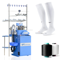 Machine à tricoter les chaussettes informatisée fabriquée en Chine avec moteur, respectueuse de l'environnement, certifiée CE, production de chaussettes en nylon