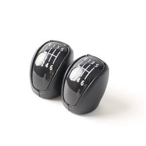 Pommeau de levier de vitesse en cuir noir et plastique, 5 ou 6 vitesses, ergonomique, pour Renault Laguna - Product Image 3