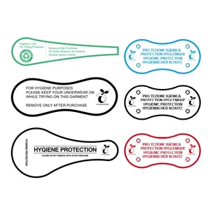 Custom Eco Friendly Biodegradable Self Adhesive Logo <b>Sticker</b> for Clothing Waterproof <b>Vinyl</b> Hygienic Underwear Bikini Exhibition - Product Image 2