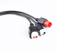 Cable Adaptador OBD 2 a 3 Pines para Conectores de Automóviles, Motocicletas y Locomotoras Yamaha 1/2