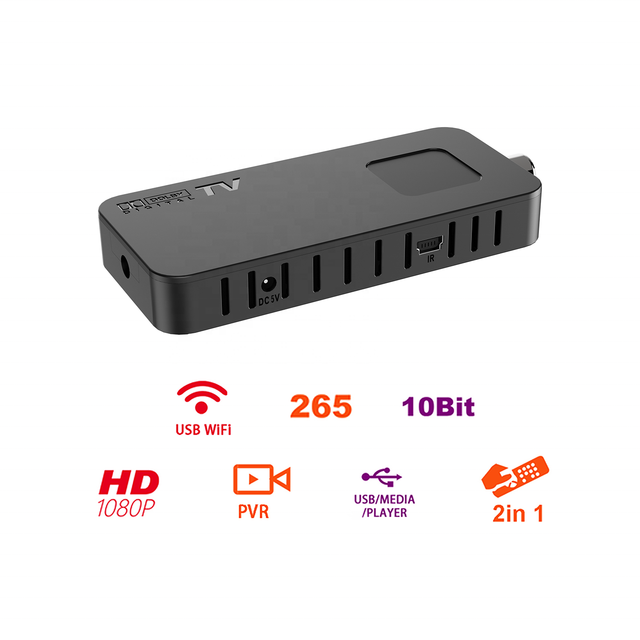 DVB-T2 C Terrestrial TV Stick DVB T2 Receiver FTA H265 10 Bit DVB T2 Dongle HD1080P DVB T2 H.265 TV Receiver.