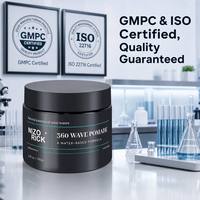 Pommade Coiffante 360 Wave pour Hommes Marque Blanche – Cire Capillaire à Base d'Eau pour Ondulations Naturelles, Tenue Moyenne, Brillance Intense, 150g OEM