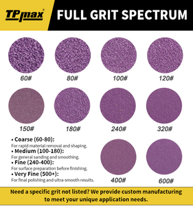 <span class=keywords><strong>Disque</strong></span> abrasif violet auto-agrippant en oxyde d'aluminium 100mm/150mm, grain haute performance 60-600, OEM OBM, pour polissage et ponçage de peinture automobile, utilisation humide/sèche - Product Image 4