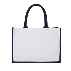 Bolsa de Compras Personalizada al por Mayor, Bolsa de Yute Natural Ecológica Grande con Impresión Personalizada, Bolsa de Playa - Product Image 4