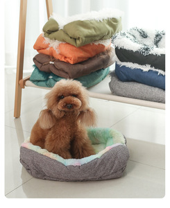 Hot Sales Large Size 4-in-1 Faux Fur <strong>Dog</strong> <strong>Bed</strong> Washable Thickened Pet Cushions Blanket Winter Warm Plush Pet Nest PP Material - Product Image 5