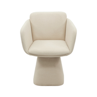 Ensemble de chaises de salle à manger Voxhome minimalistes en tissu polaire rembourré, avec structure en bois massif et éponge, pour la maison et la salle à manger