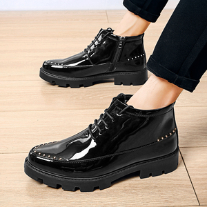 Bottines Montantes à Lacets pour Homme, <span class=keywords><strong>Semelle</strong></span> Épaisse et Plateforme, Taille 38-44 - Product Image 4