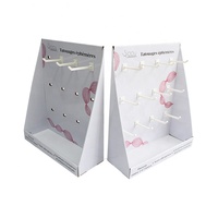 Boîte d'affichage en carton pour chaussettes, présentoir de comptoir pour magasin de détail