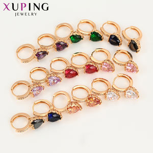 Boucles d'oreilles créoles en plaqué or 18K, bijoux tendance, Style <span class=keywords><strong>larimar</strong></span>, 93825 - Product Image 6