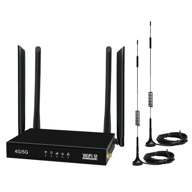 4G CPE Wireless Router 6 Antenna Routers Indoor Mobile Wifi Broadband Hotspot 4G Router with Sim Card Network Removable