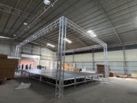 Scène en aluminium pour événements extérieurs, scène modulaire portable en aluminium, estrade pour concerts, podium d'église, podium de mariage, passerelle de mariage, plateforme de scène
