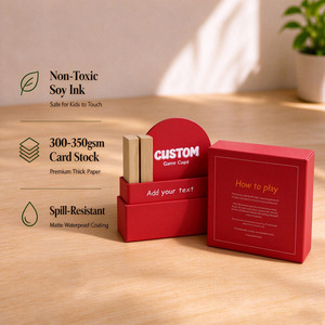 Servizi di Stampa per Produttori: Carte da Gioco Personalizzate 400gsm, Carte con Domande di Conversazione a Forma di Arco - Product Image 1