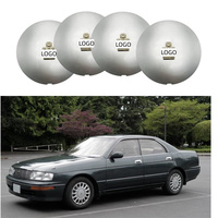LUXESOEM POUR TOYOTA CROWN 1992-1998 Argent/Or Cache-poussière de jante de voiture Pièces de carrosserie Capuchon de moyeu central de jante TY133