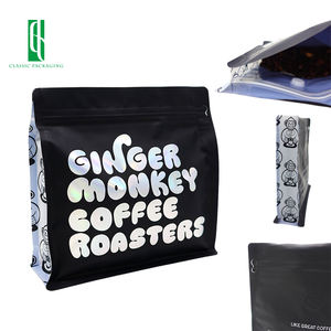 Bolsa de Café Personalizada con Sellado de 8 Lados, Holograma Láser, Lámina Dorada, Plástico de Grado Alimenticio, Bolsa con Cierre <span class=keywords><strong>Ziploc</strong></span> para Envasado de Chicle y Gelatina - Product Image 2