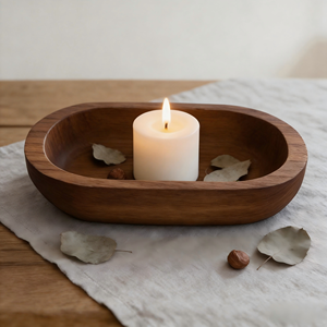 Ciotole per Candele in Legno, Decorazioni Natalizie e per Feste - Product Image 3