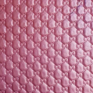 Semi PU/PVC Embossed Upholstery Leather for Home Decoration and Furniture Usage