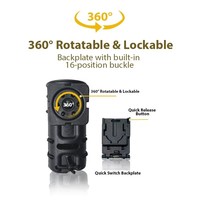 Étui tactique souple à dégagement rapide pour lampe torche, haute élasticité, construction durable pour équipement d'entraînement extérieur