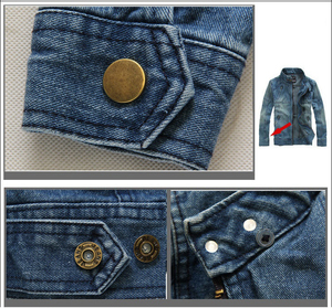 Giacca con Cappuccio in Denim Yali di Alta Qualità, Economica, Stampata, con Cerniera, Primaverile, Stile <span class=keywords><strong>Biker</strong></span>, Ecologica e Antivento per <span class=keywords><strong>Uomo</strong></span> - Product Image 3